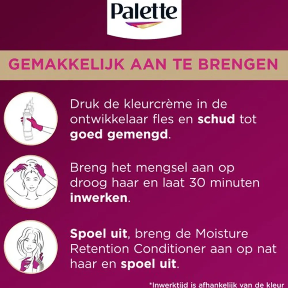 Haarkleuring<Palette 3x Intensive Oil-Care Color Haarkleuring 600 Lichtbruin