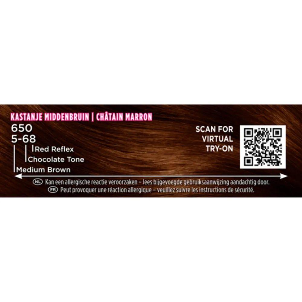 Online 3x Intensive Oil-Care Color Haarkleuring 650 Kastanje Middenbruin Haarkleuring