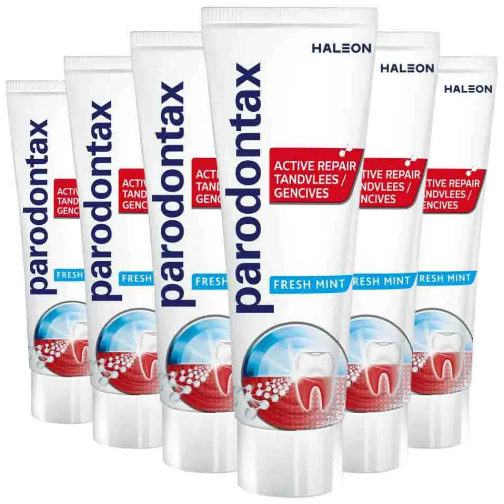 Spoelen & Poetsen<Parodontax 6x Tandpasta Active Repair Tandvlees Fresh Mint 75 ml