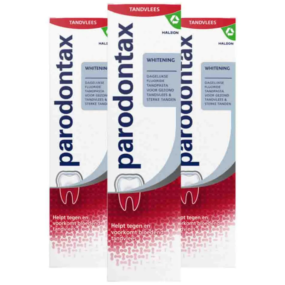 Specialistische Mondverzorging|Spoelen & Poetsen<Parodontax 3x Tandpasta bij Bloedend Tandvlees Whitening 75 ml