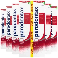 6x Tandpasta bij Bloeden Tandvlees Original 2 x 75 ml^Parodontax Best