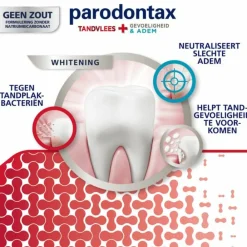 3x Tandpasta Tandvlees + Gevoeligheid & Adem Whitening 75 ml^Parodontax Discount