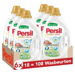 6x Wasmiddel Expert Sensitive 18 Wasbeurten 810 ml^Persil New