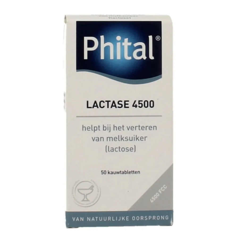 2x Lactase 4500 50 tabletten^Phital Best