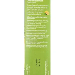 Thee<Piramide 3x Groene Thee Bio Citroen 20 stuks