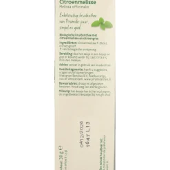 Thee<Piramide 3x Kruidenthee Bio Citroenmelisse 20 stuks