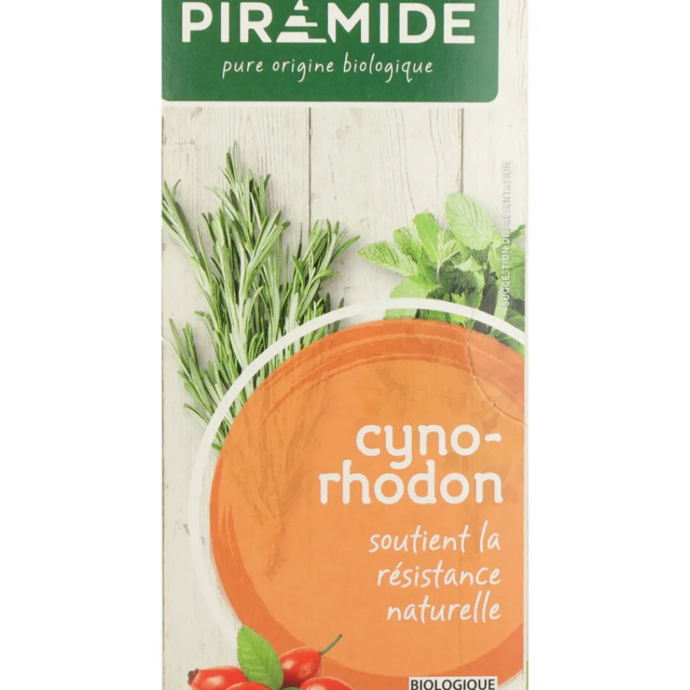 Thee<Piramide 3x Kruidenthee Bio Rozenbottel 20 stuks