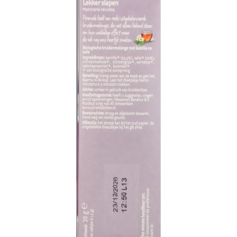 Discount 3x Lekker Slapen thee Bio 20 stuks Thee