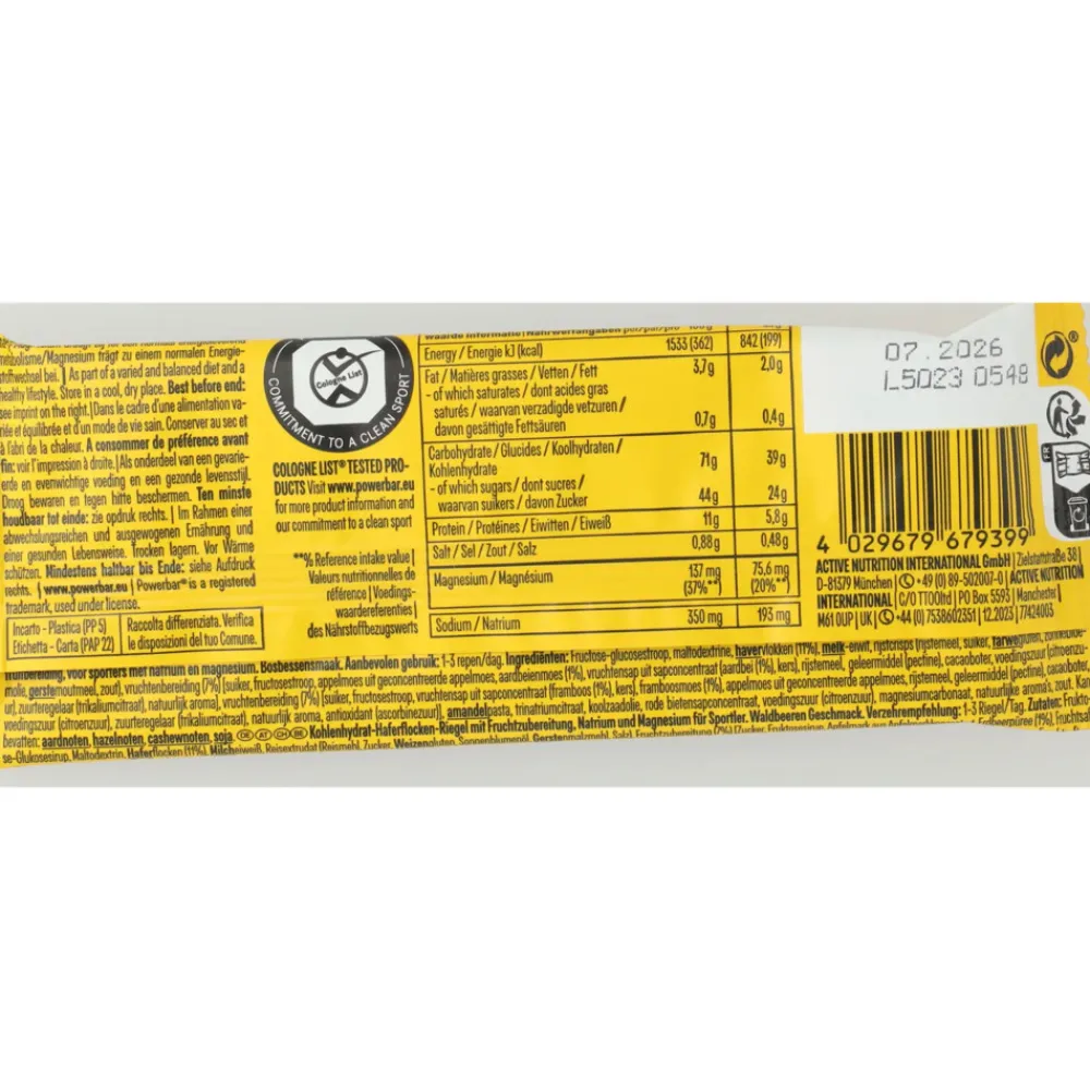 Best 3x Energize Bar Berry 55 gr Sportvoeding & Drank|Snacks & Tussendoortjes