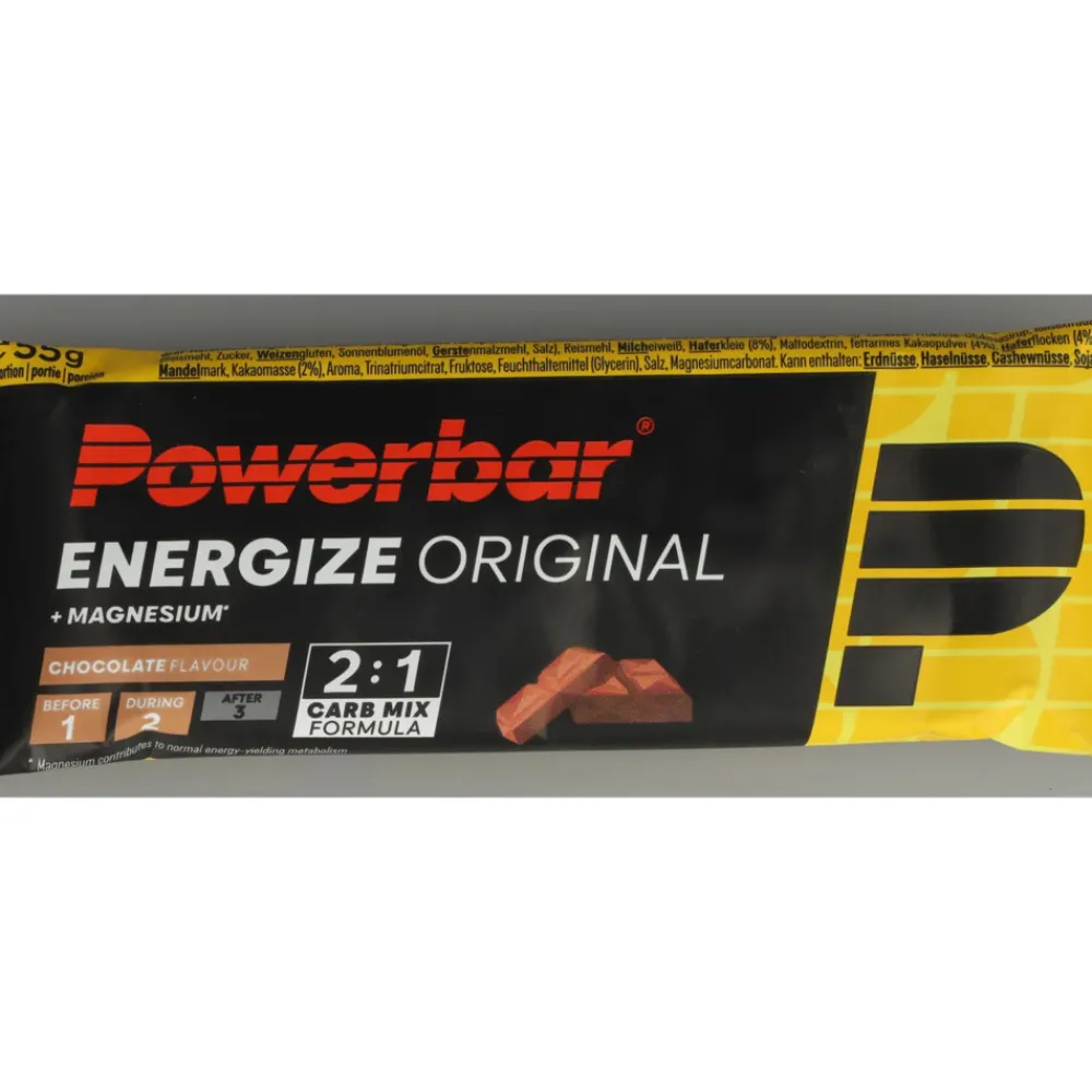 Sportvoeding & Drank|Snacks & Tussendoortjes<PowerBar 3x Energize Bar Chocolate 55 gr