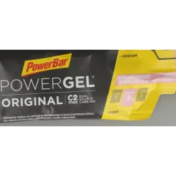 Sportvoeding & Drank<PowerBar 24x Powergel Original Strawberry-Banana 41 gr
