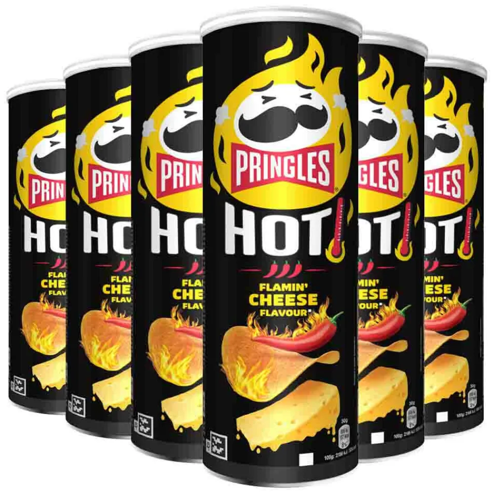 Discount 6x HOT Flamin' Cheese 160 gr Snacks