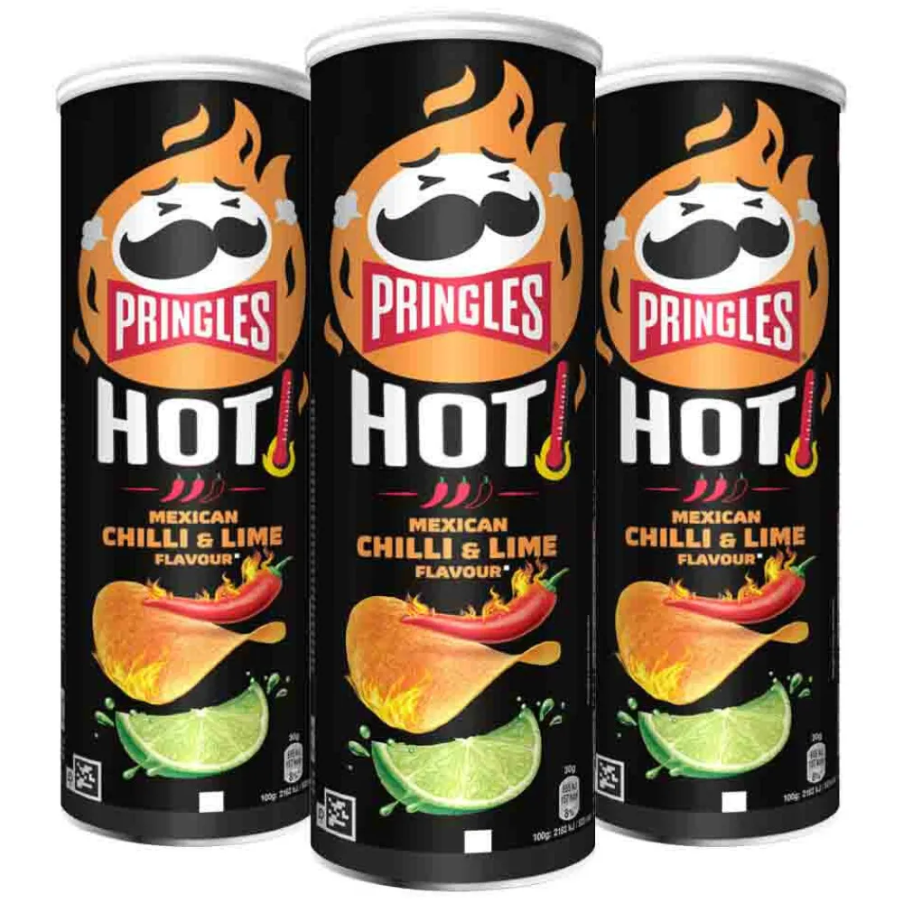 3x HOT Mexican Chilli & Lime 160 gr^Pringles Sale