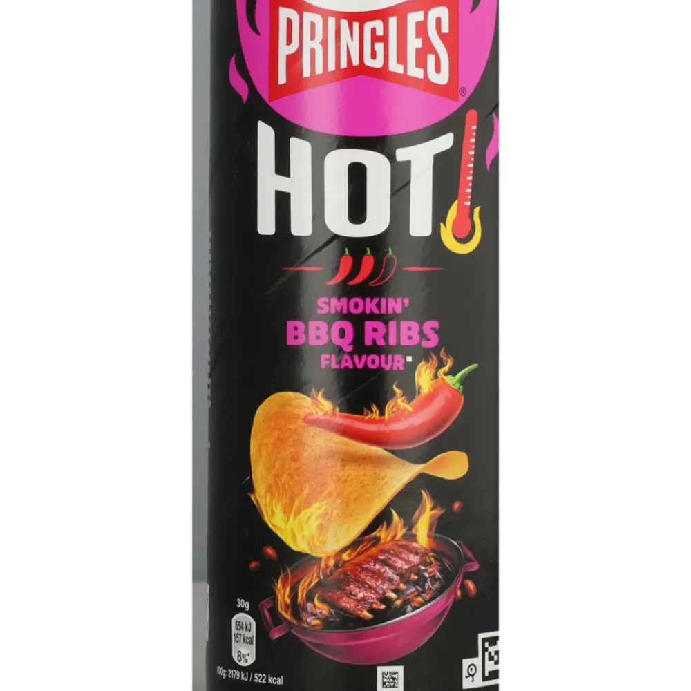 Snacks<Pringles 3x HOT Smokin' BBQ Ribs 160 gr