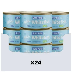 Kattenvoer<Prins 24x Soft Paté Kattenvoer Nat Witvis 70 gr