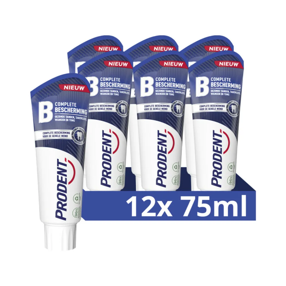 12x Tandpasta Complete Bescherming 75 ml^Prodent Best