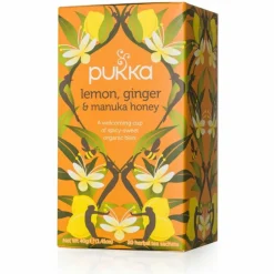3x Thee Lemon, Ginger Momile, Gingera en Manuka Honey 20 stuks Thee