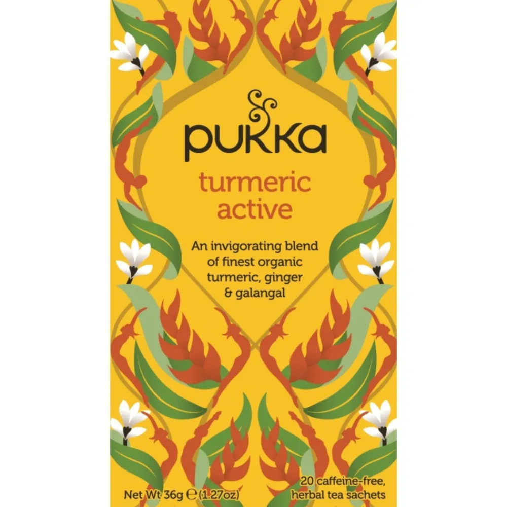 Thee<Pukka 3x Thee Tumeric Active 20 stuks