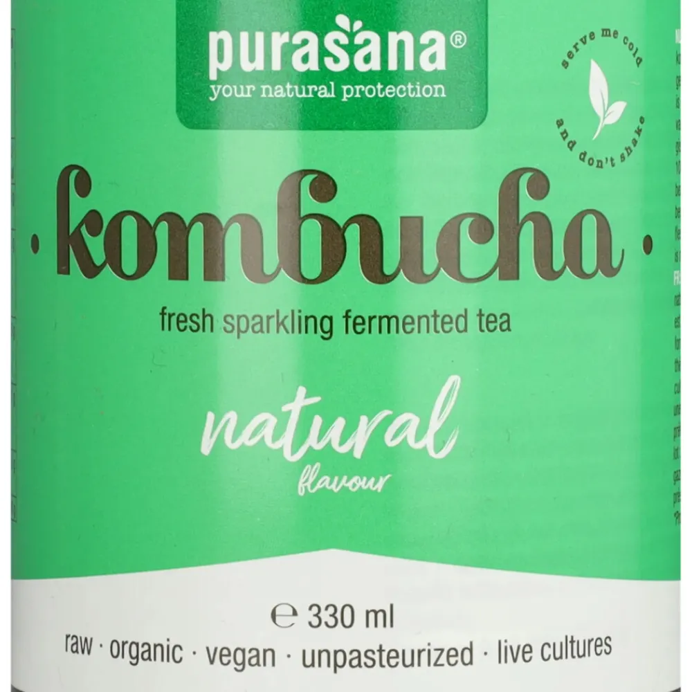 3x Kombucha Natuur 330 ml^Purasana Hot