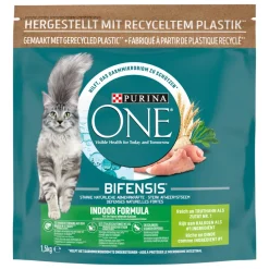Kattenvoer<Purina ONE 4x Indoor Kalkoen 1,5 kg