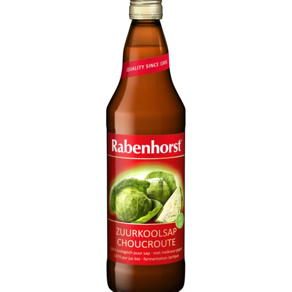 Dranken<Rabenhorst 3x Zuurkoolsap Bio 750 ml