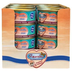 Kattenvoer<Renske 24x Paté Kattenvoer Nat Tonijn 70 gr