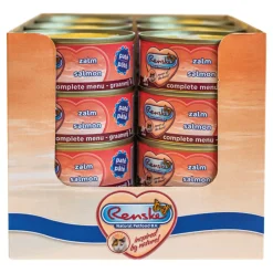Kattenvoer<Renske 24x Paté Kattenvoer Nat Zalm 70 gr
