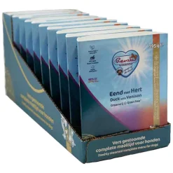 10x Vers Gestoomd Complete Menu Hondenvoer Nat Eend &amp; Hert Graanvrij 395 gr^Renske Hot