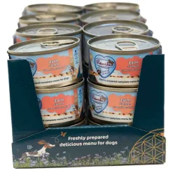 Outlet 24x Vers Gestoomd Complete Menu Hondenvoer Nat Zalm Graanvrij 95 gr Hondenvoer