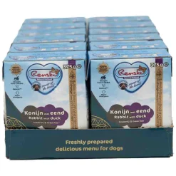 12x Vers Graanvrij Tetra Hondenvoer Nat Konijn met Eend 375 gr^Renske Discount