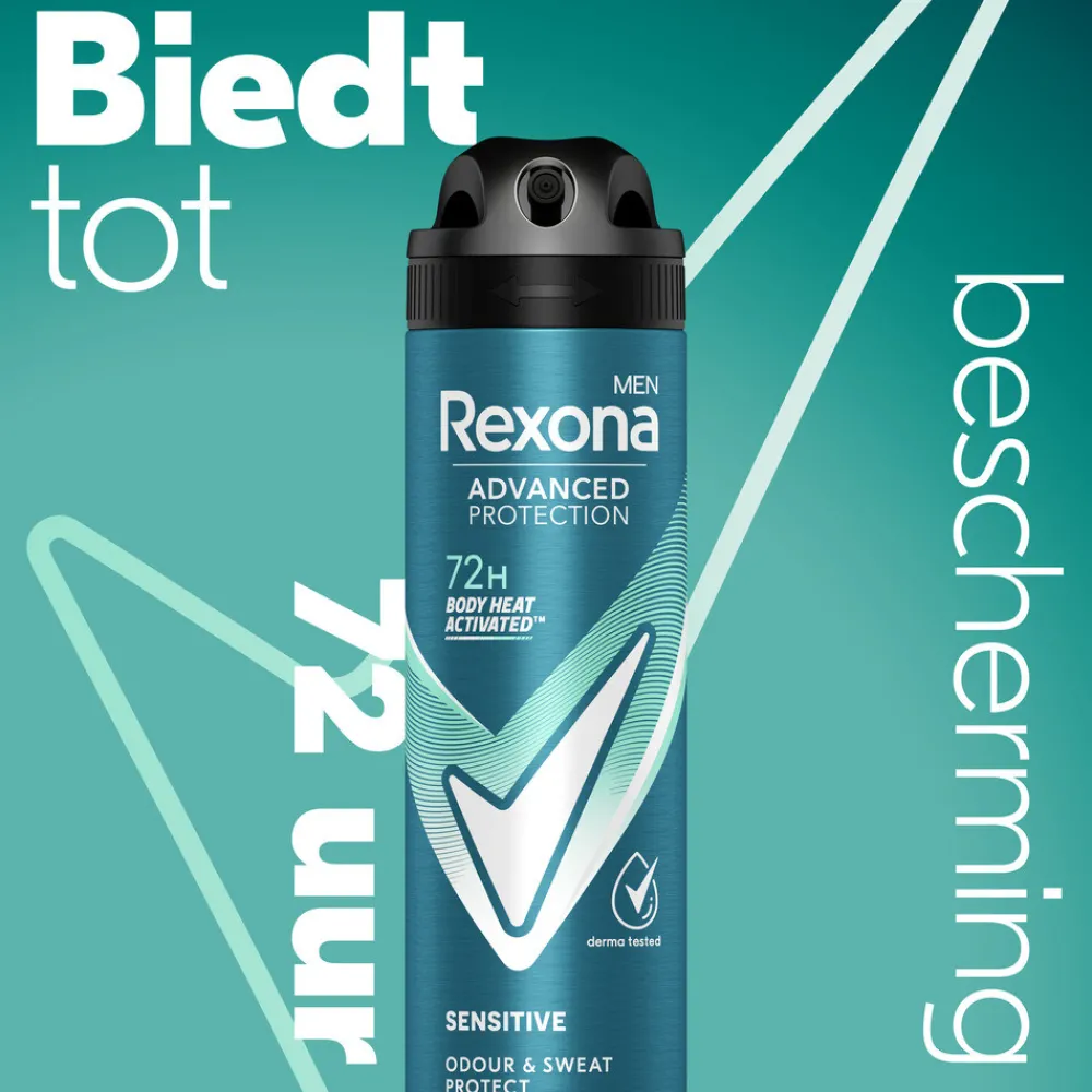 Deodorant<Rexona 6x Men Deodorant Spray Advanced Protection Sensitive 150 ml