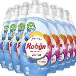 8x Klein & Krachtig Wasmiddel Morgenfris Color 19 Wasbeurten 665 ml^Robijn Online