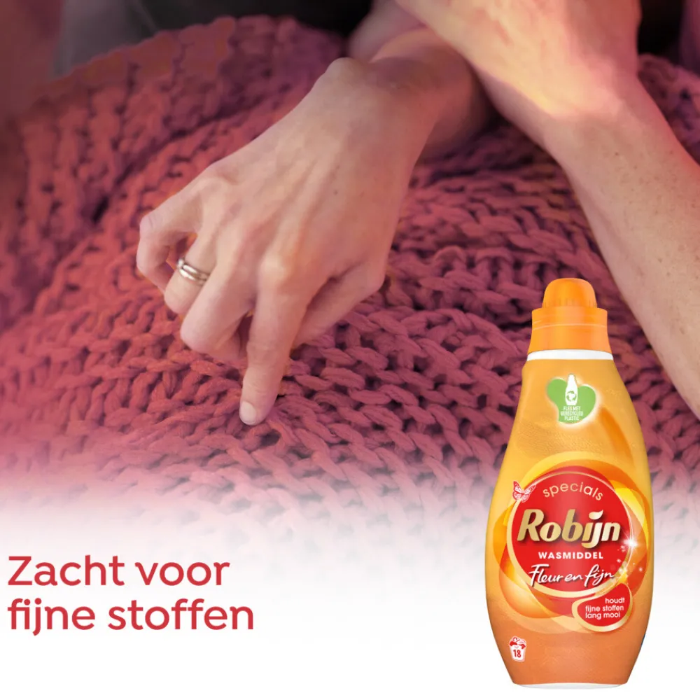 6x Vloeibaar Wasmiddel Fleur en Fijn 18 Wasbeurten 720 ml^Robijn Outlet