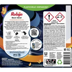 Wasmiddel<Robijn 10x Wasmiddeldoekjes Black Velvet 16 stuks
