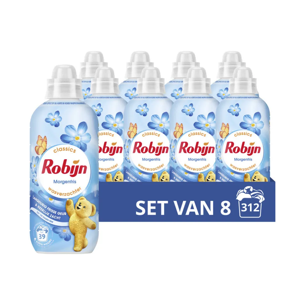 Wasverzachter<Robijn 8x Wasverzachter Morgenfris 39 Wasbeurten 780 ml