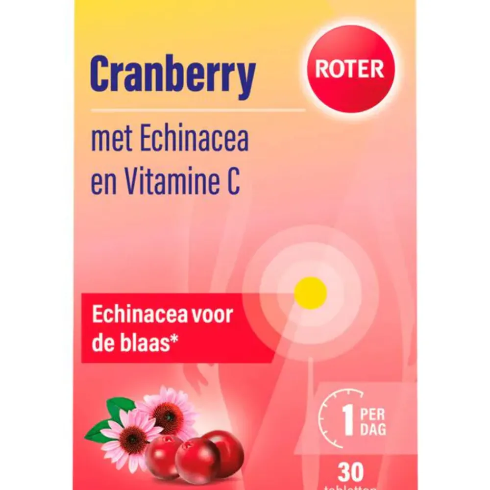 Weerstand & Energie|Speciale Bestanddelen<Roter 2x Cranberry Vitamine C en Echinacea 30 tabletten