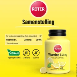2x Vitamine C 70 mg 400 kauwtabletten^Roter Clearance