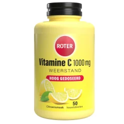 Vitaminen<Roter 2x Vitamine C 1000 mg Sterk Citroen 50 kauwtabletten