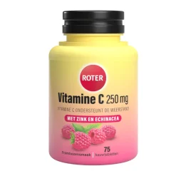 2x Vitamine C 250 mg Weerstand Framboos 75 kauwtabletten^Roter Clearance