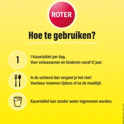 2x Vitamine C Hooggedoseerd 500mg Citroen 50 kauwtabletten^Roter New