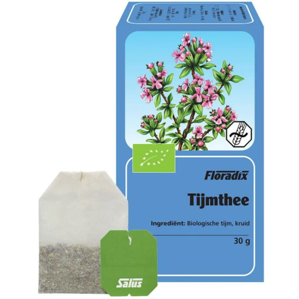 Outlet 3x Floradix Biologische Theezakjes Tijm 15 zakjes Thee