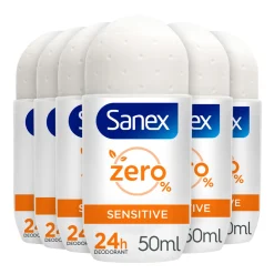 Online 6x Deodorant Roller Zero% Sensitive Skin 50 ml Deodorant