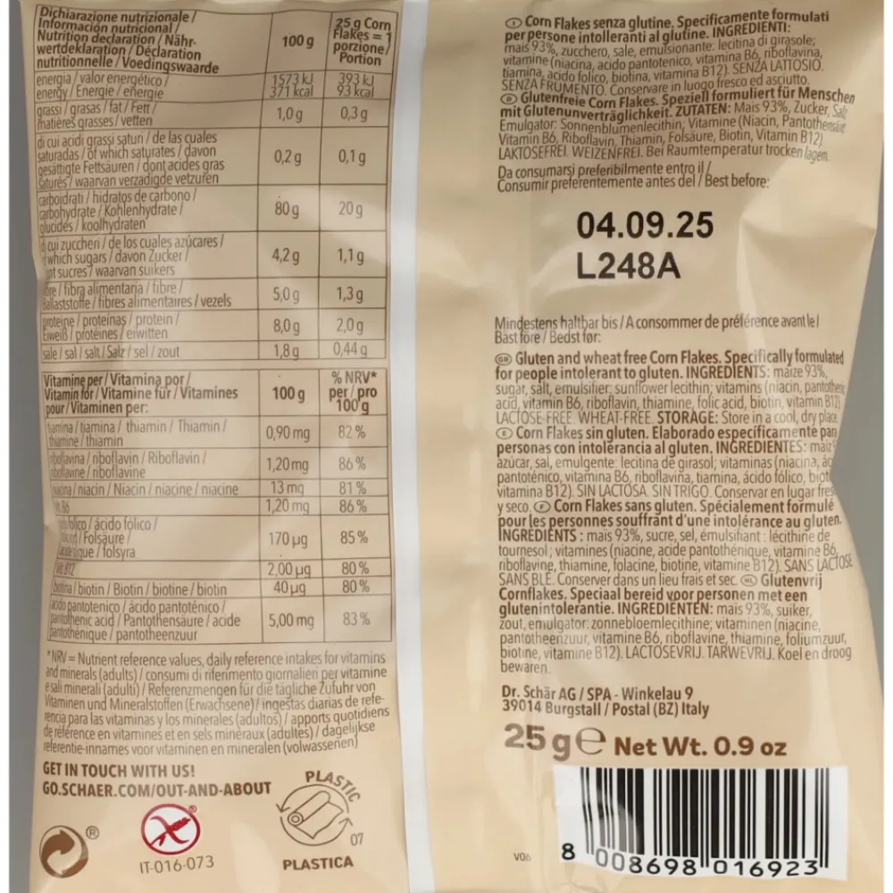 20x Cornflakes Portieverpakking 25 gr Glutenvrij