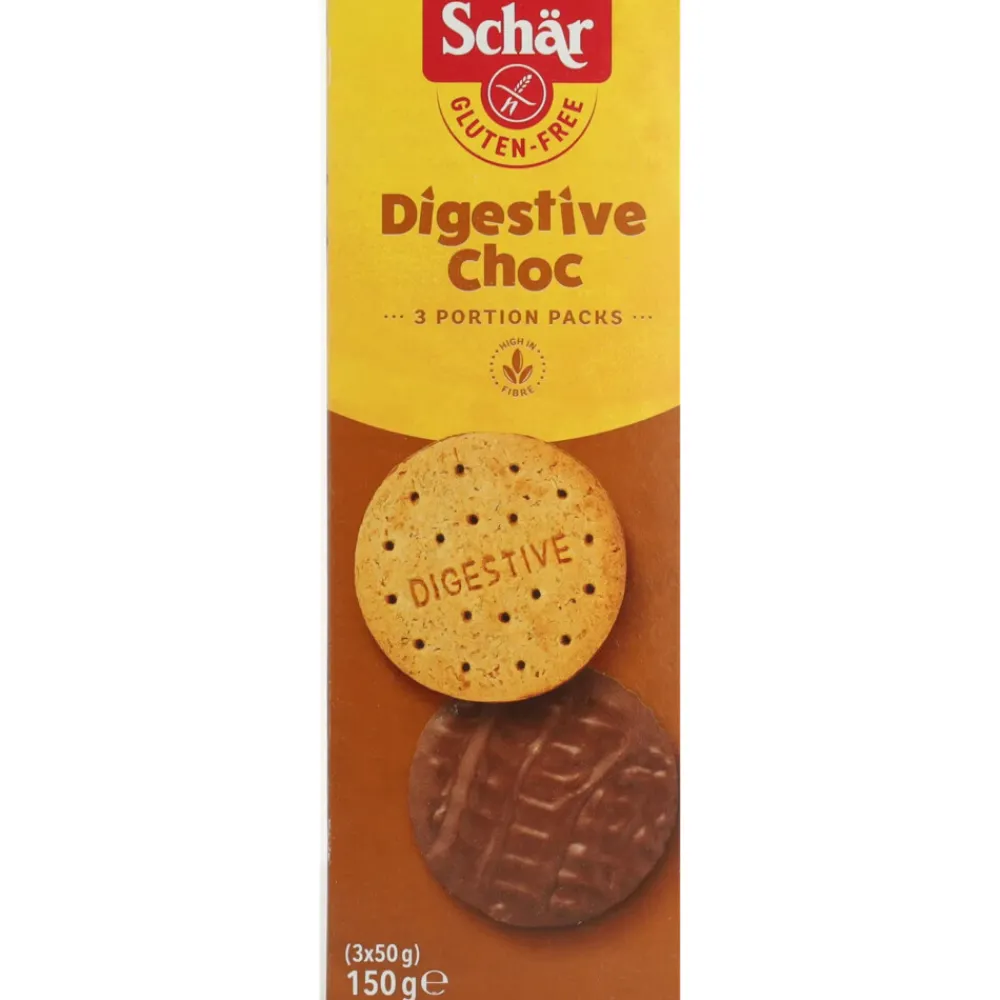 Snacks|Glutenvrij<Schar 6x Digestive Choco 150 gr