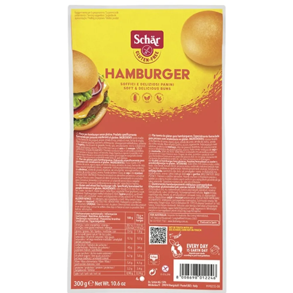 Best 4x Hamburgerbroodjes 4 stuks Brood & Crackers|Glutenvrij