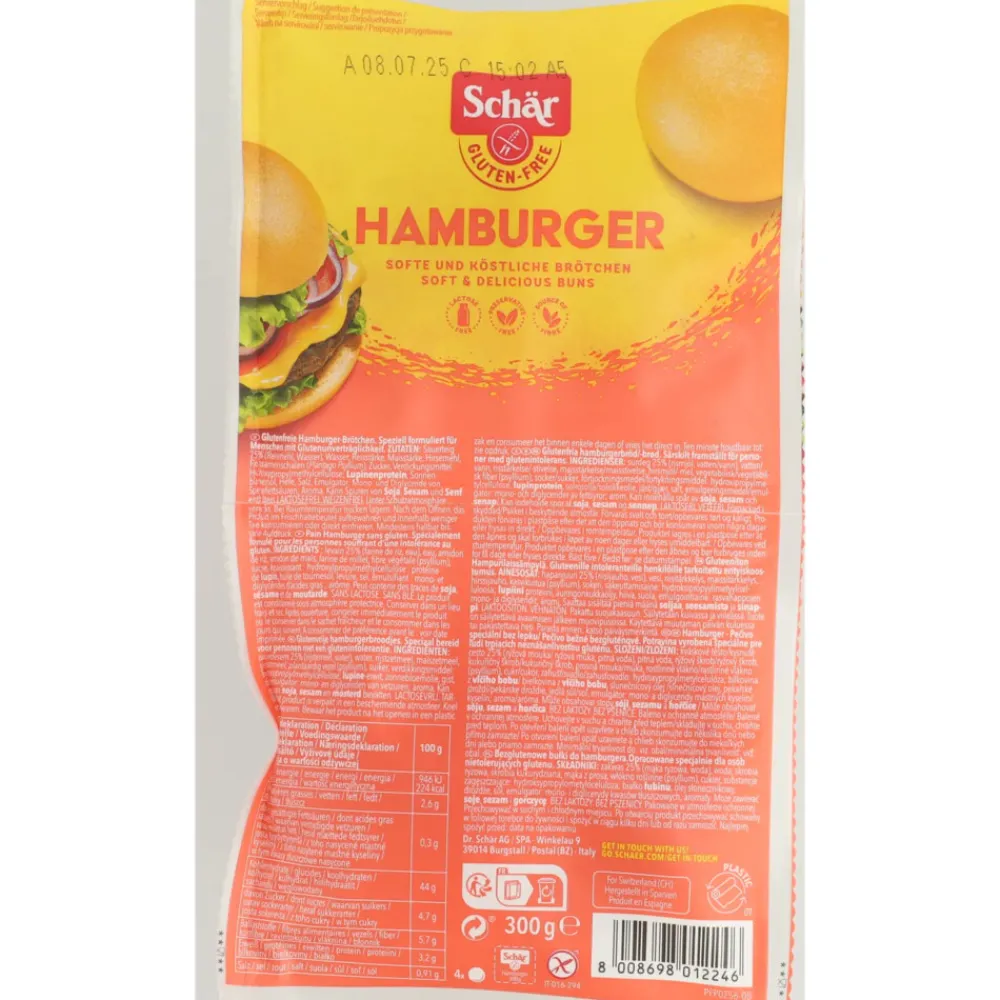 Best 4x Hamburgerbroodjes 4 stuks Brood & Crackers|Glutenvrij