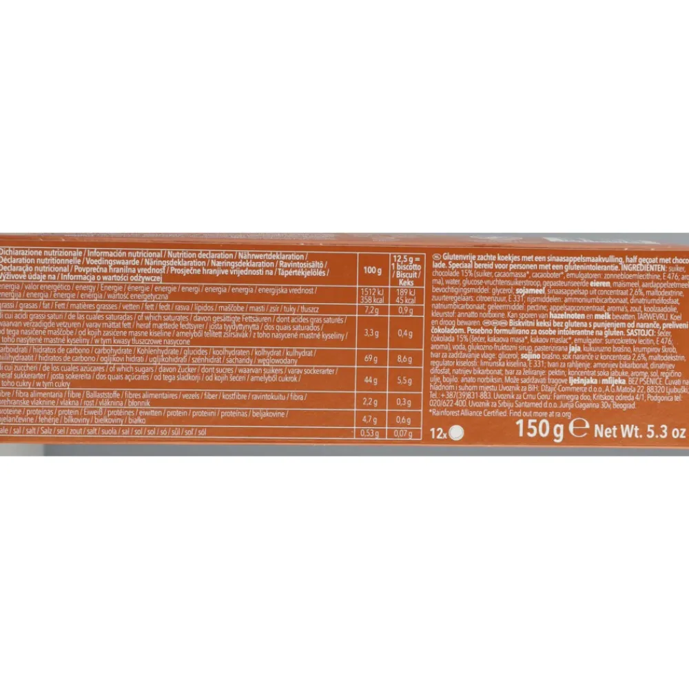 Glutenvrij|Snacks & Tussendoortjes<Schar 8x Orangino 150 gr