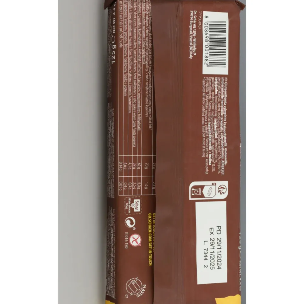 6x Wafels Chocolade 125 gr^Schar Clearance