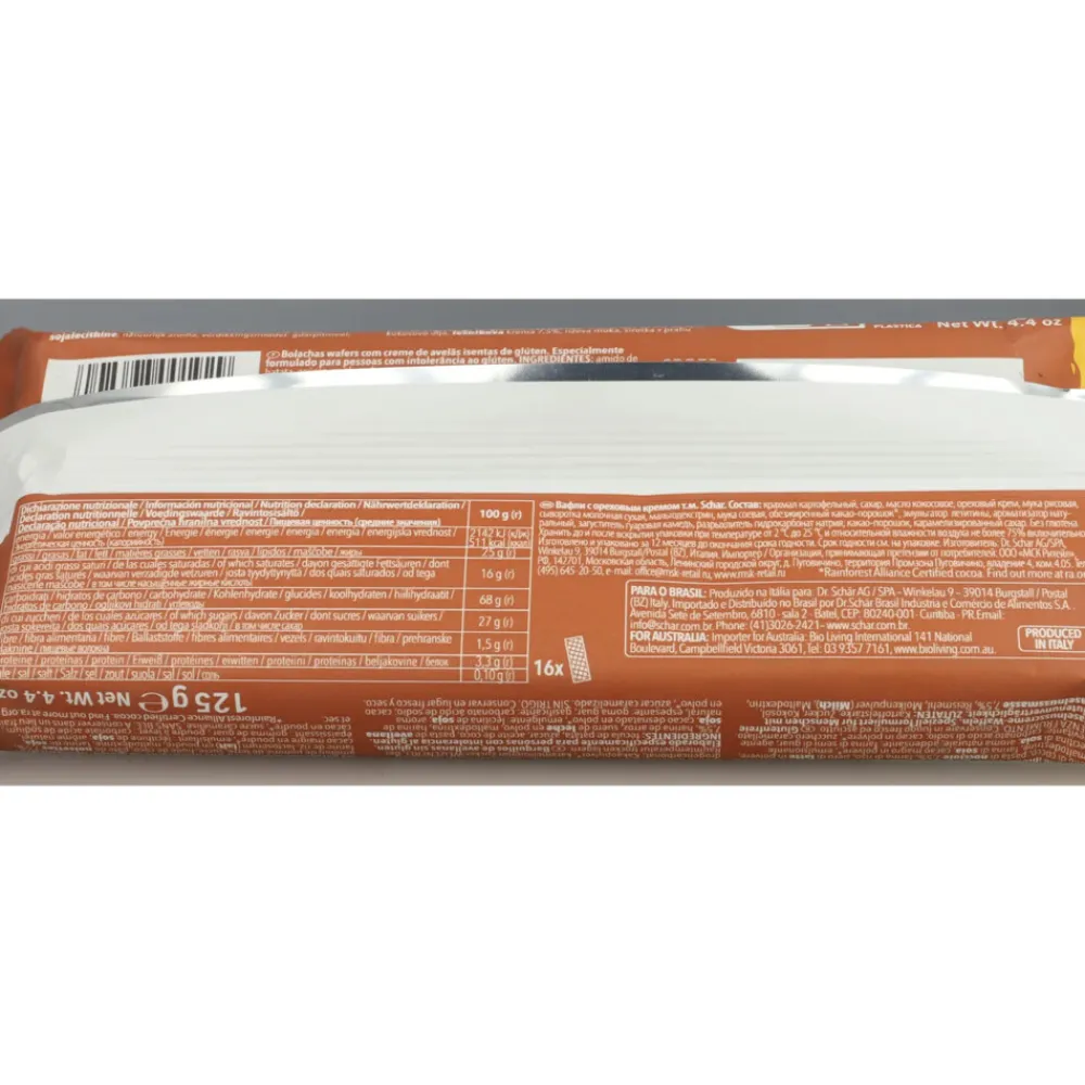 Hot 6x Wafels Hazelnoot 125 gr Snacks|Brood & Crackers