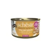 Kattenvoer<Schesir 12x Complete & Balanced Kattenvoer Tonijn en Kip in Boullion 85 gr